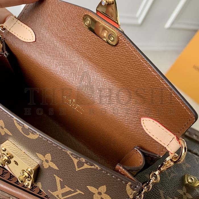 L0vis Vvtt0n LV Women Bitsy Pouch Brown Monogram Flower Canvas Master Quality