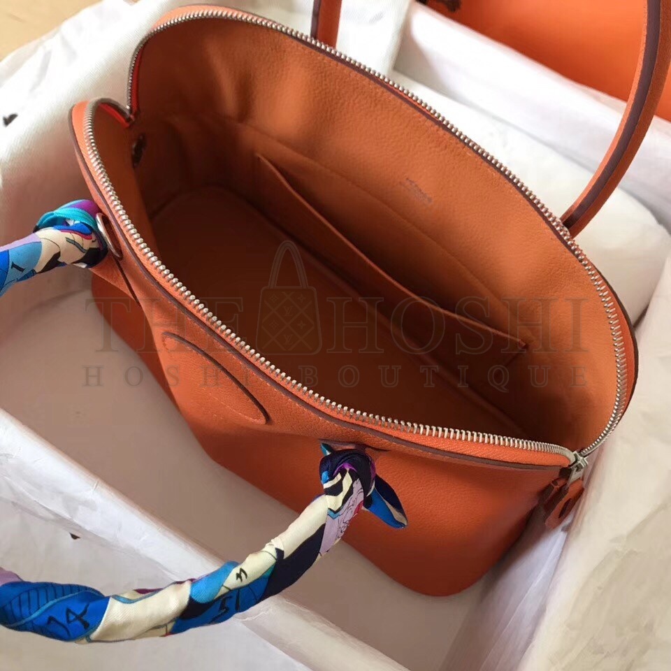 H**me5 Orange Clemence Bolide 35cm Handmade Bag Master Quality