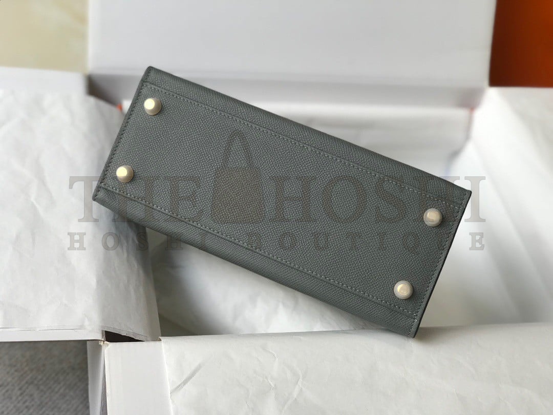 H**me5 Kelly 28cm Sellier Bag in Vert Amande Epsom Calfskin GHW Master Quality