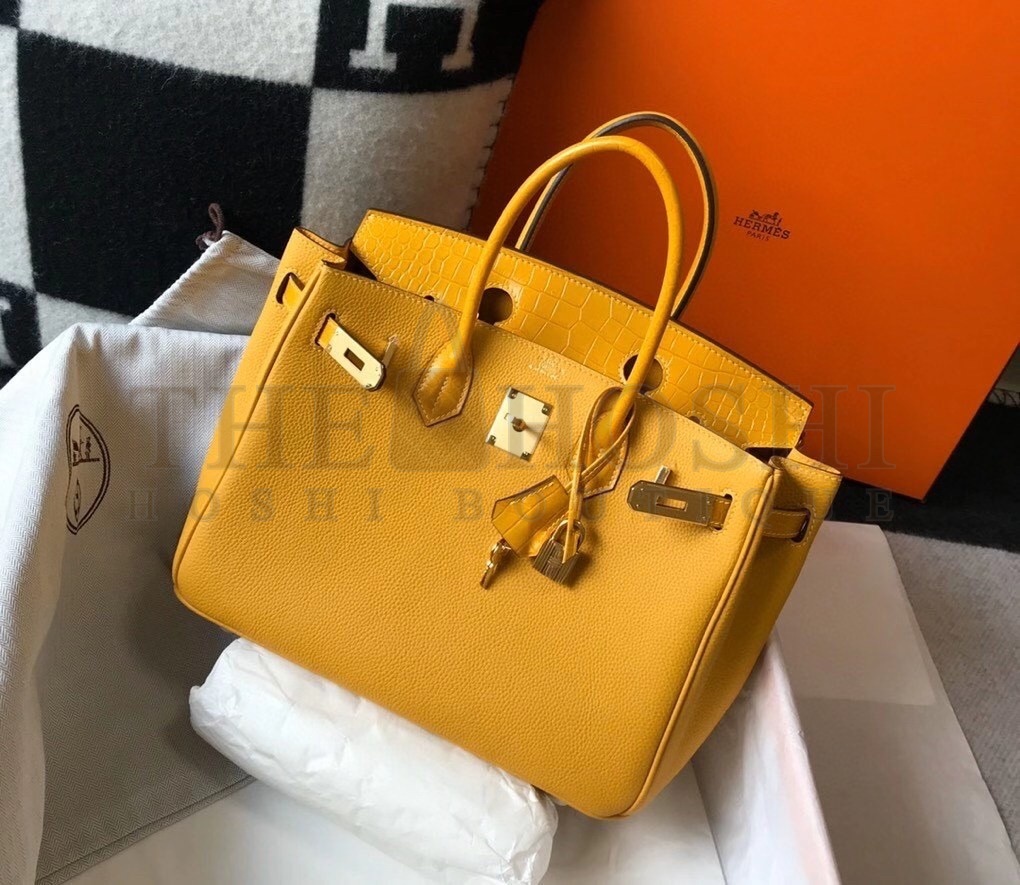 H**me5 Touch Birkin 30cm Limited Edition Yellow Bag Master Quality