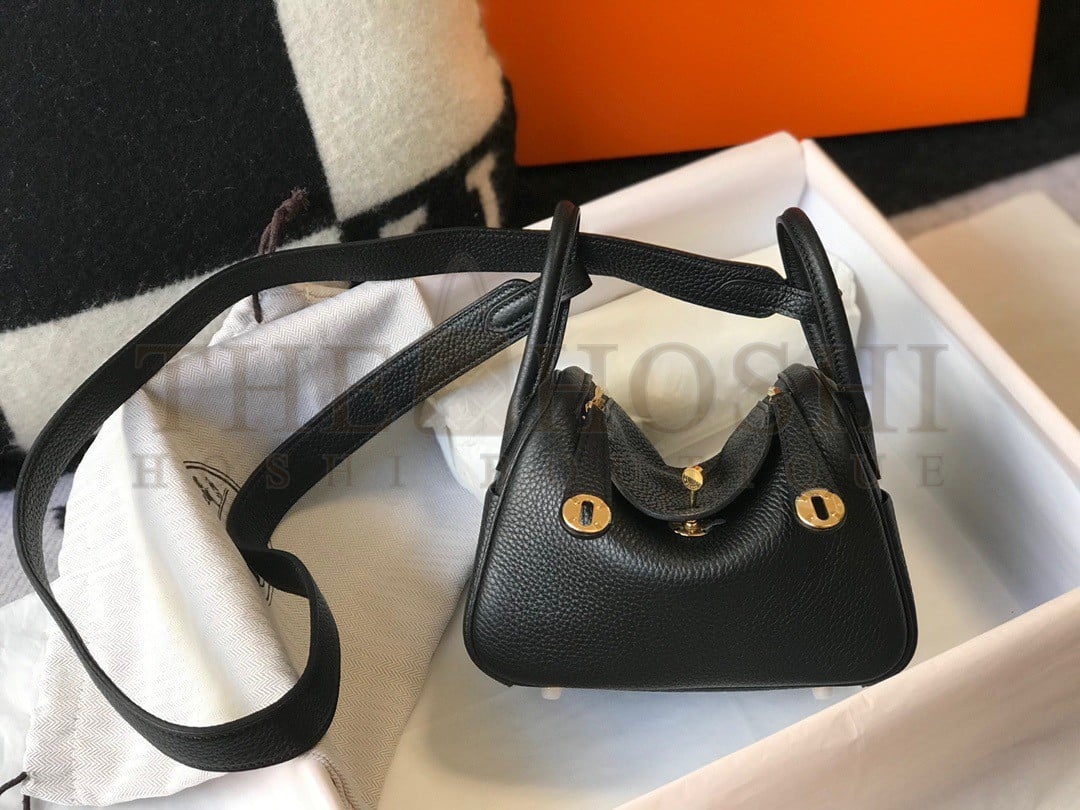 H**me5 Lindy Mini Bag In Black Clemence Leather GHW Master Quality