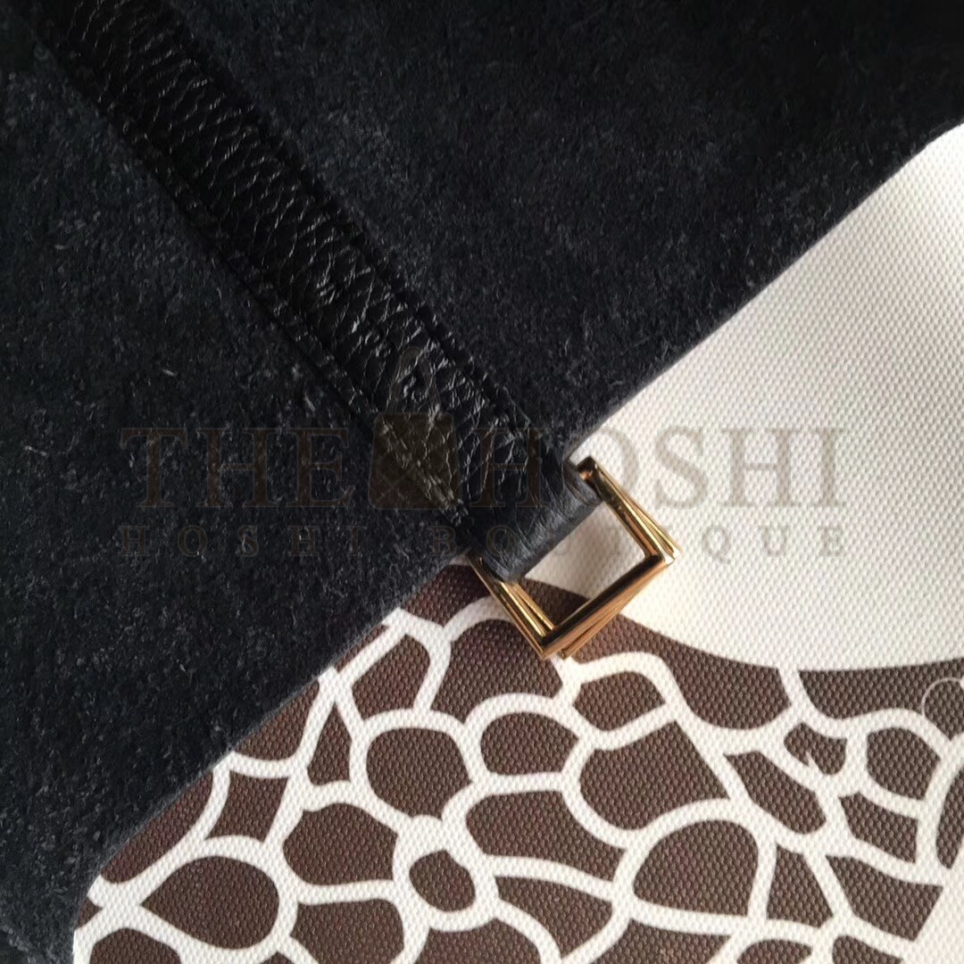 H**me5 Black Picotin Lock 22cm Braided Handle Bag Master Quality