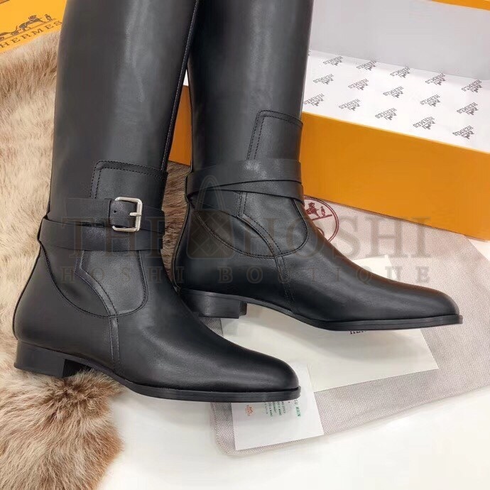 H**me5 Soria Boots In Black Calfskin Leather Master Quality