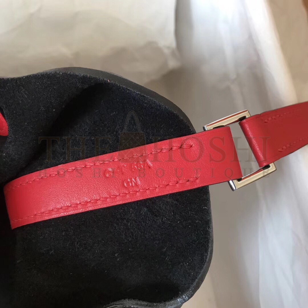 H**me5 Bicolor Picotin Lock MM 22cm Black Bag Master Quality