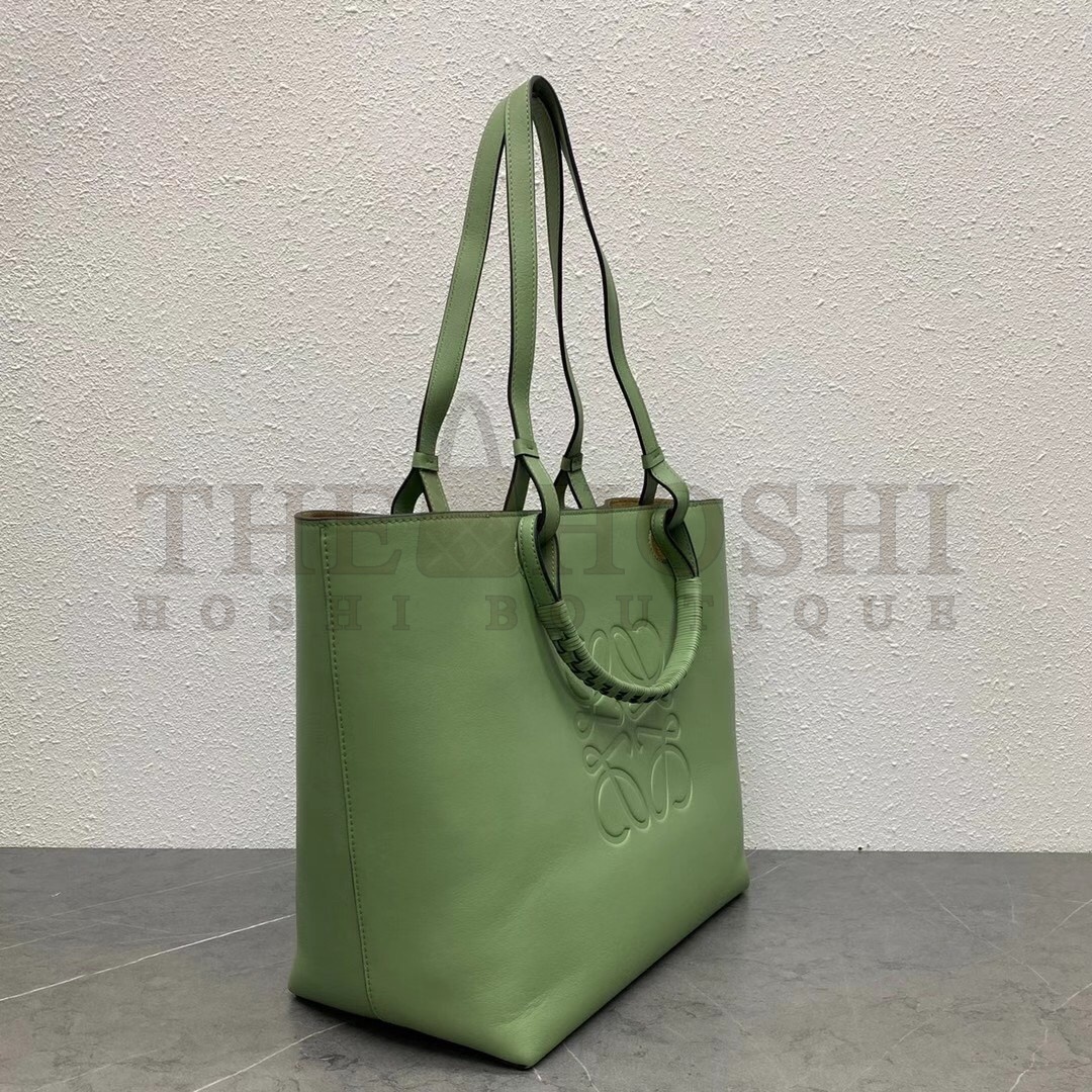 L0ew* Anagram Medium Tote Bag In Rosemary Calfskin Master Quality