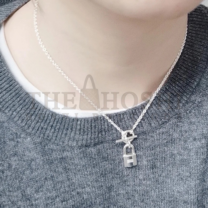 Silver Lock Necklace Master Quality
