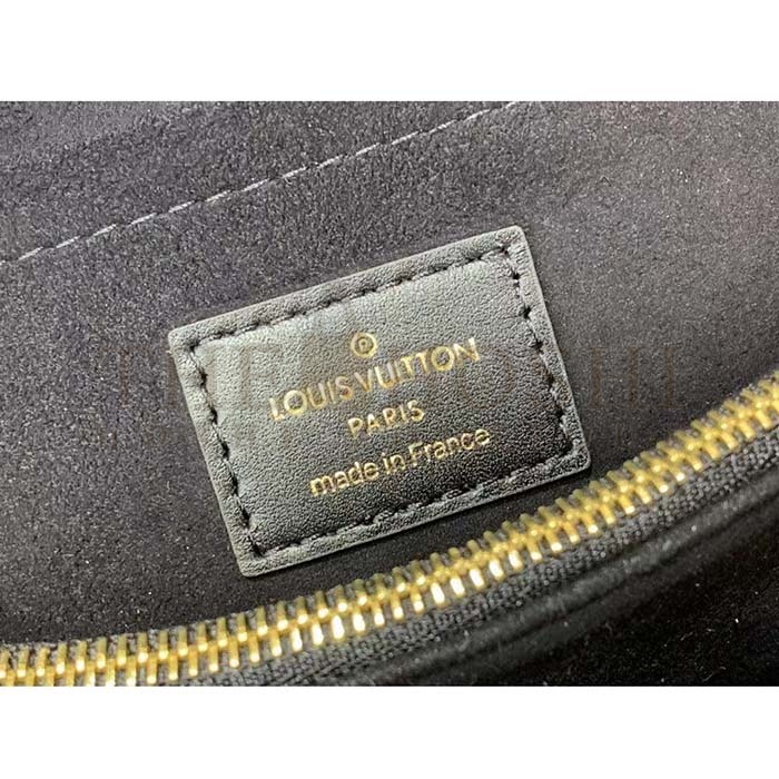 L0vis Vvtt0n LV Women Hold Me Top-Handle Bag Black Smooth Cowhide Leather Master Quality