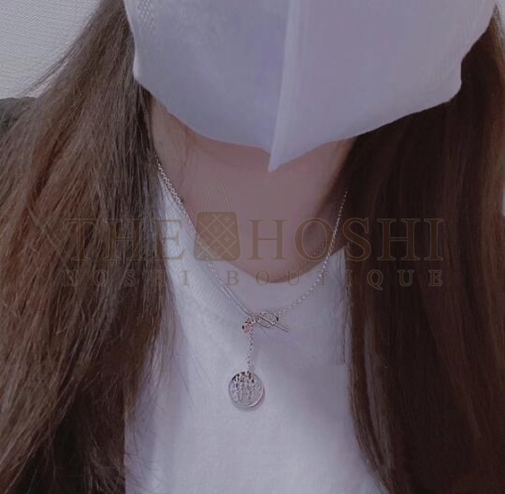 H**me5 Coin Necklace, Rose Gold Master Quality