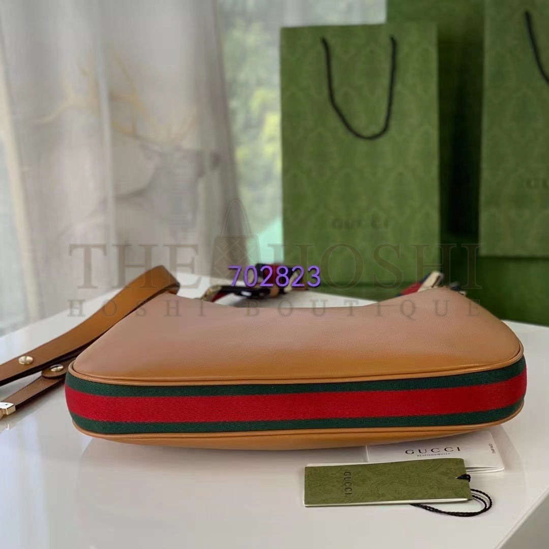 Gvc*1 Women Attache Large Shoulder Bag Dark Orange Leather Master Quality