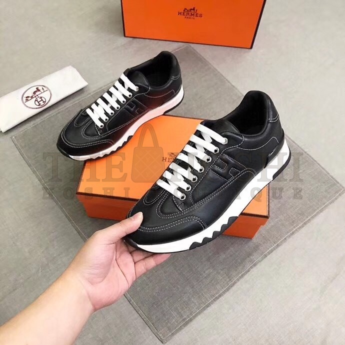 H**me5 Trail Sneakers In Noir Calfskin Leather Master Quality