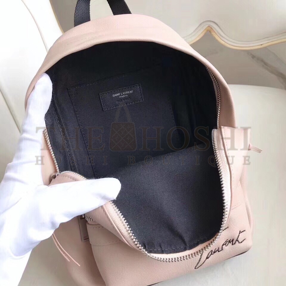 Sa1nt Lau*nt Nude Mini Toy City Embroidered Backpack Master Quality