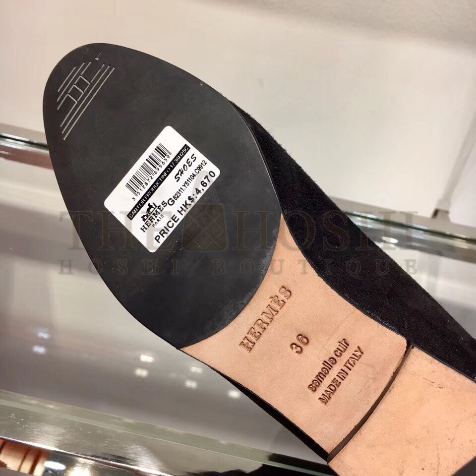 H**me5 Black Suede Saint Honore Ankle Boots Master Quality