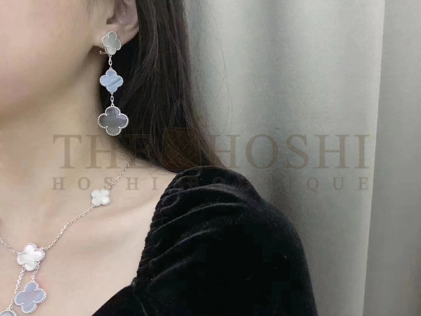 V*n Cl**f & Arpels Magic Alhambra earrings, 3 motifs Master Quality