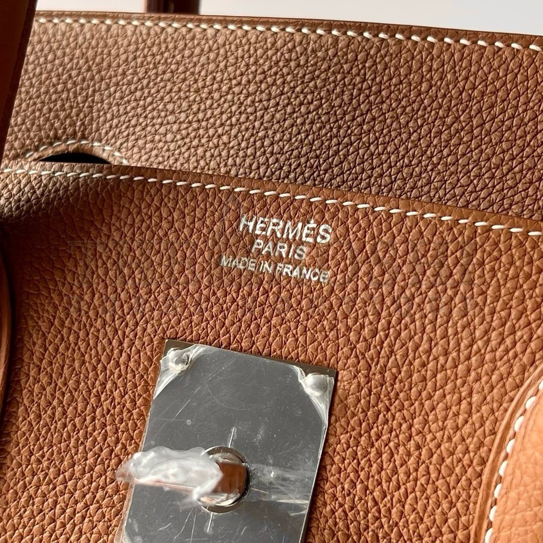H**me5 HAC Birkin 40 Handmade Bag in Gold Clemence Leather Master Quality