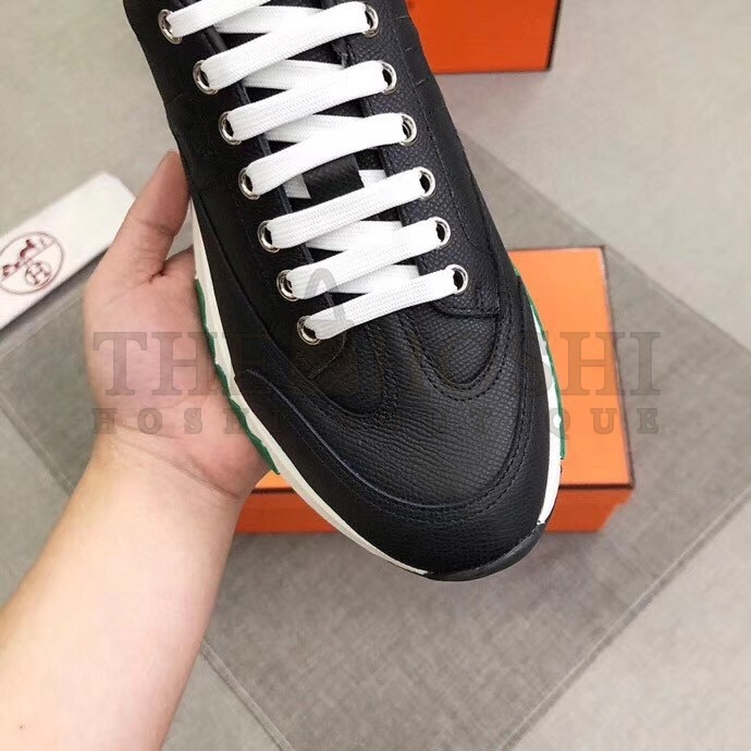 H**me5 Trail Sneakers In Black Epsom Calfskin Master Quality