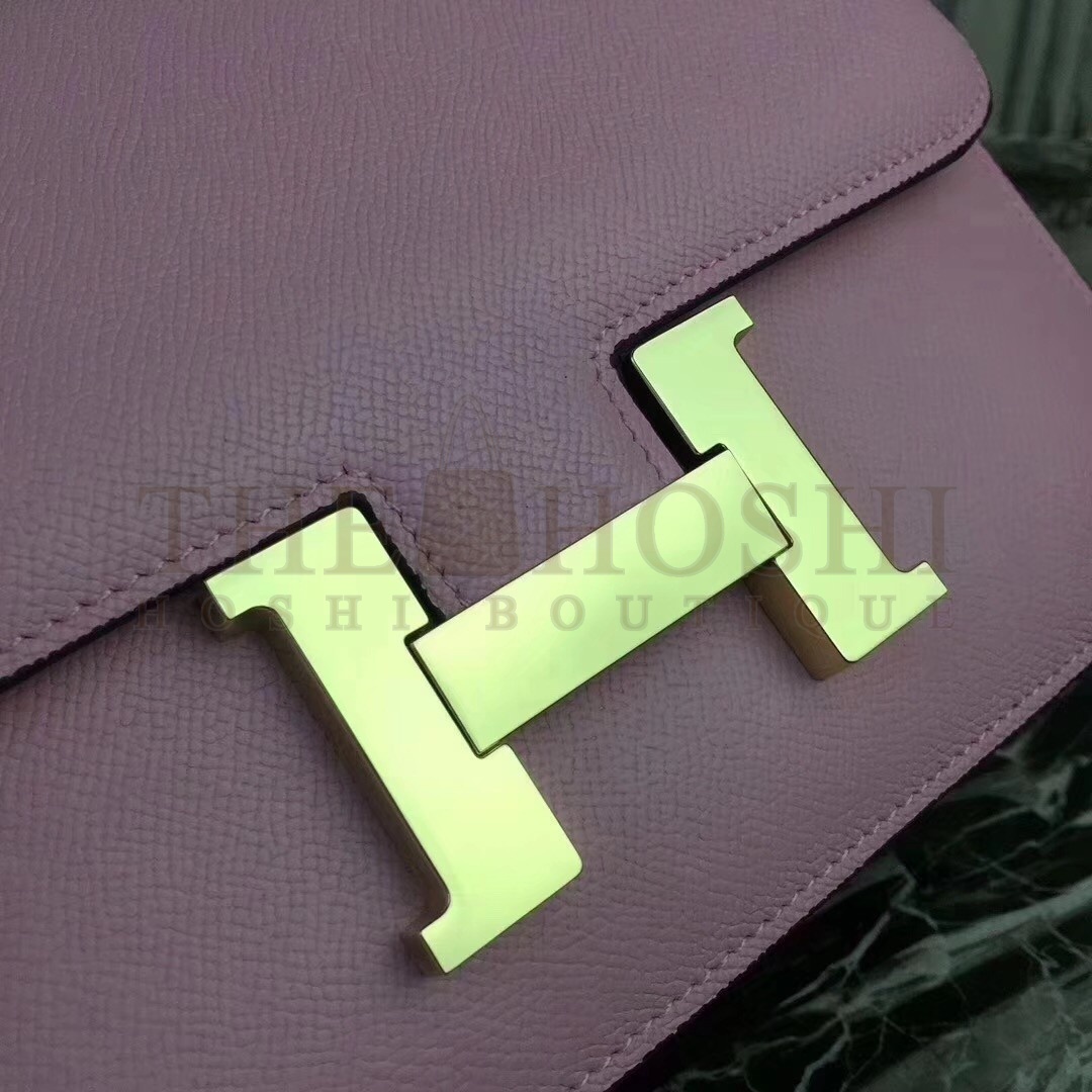 H**me5 Pink Constance MM 24cm Epsom Leather Bag Master Quality