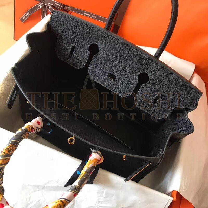 H**me5 Black Birkin 30cm Epsom Handmade Bag Master Quality