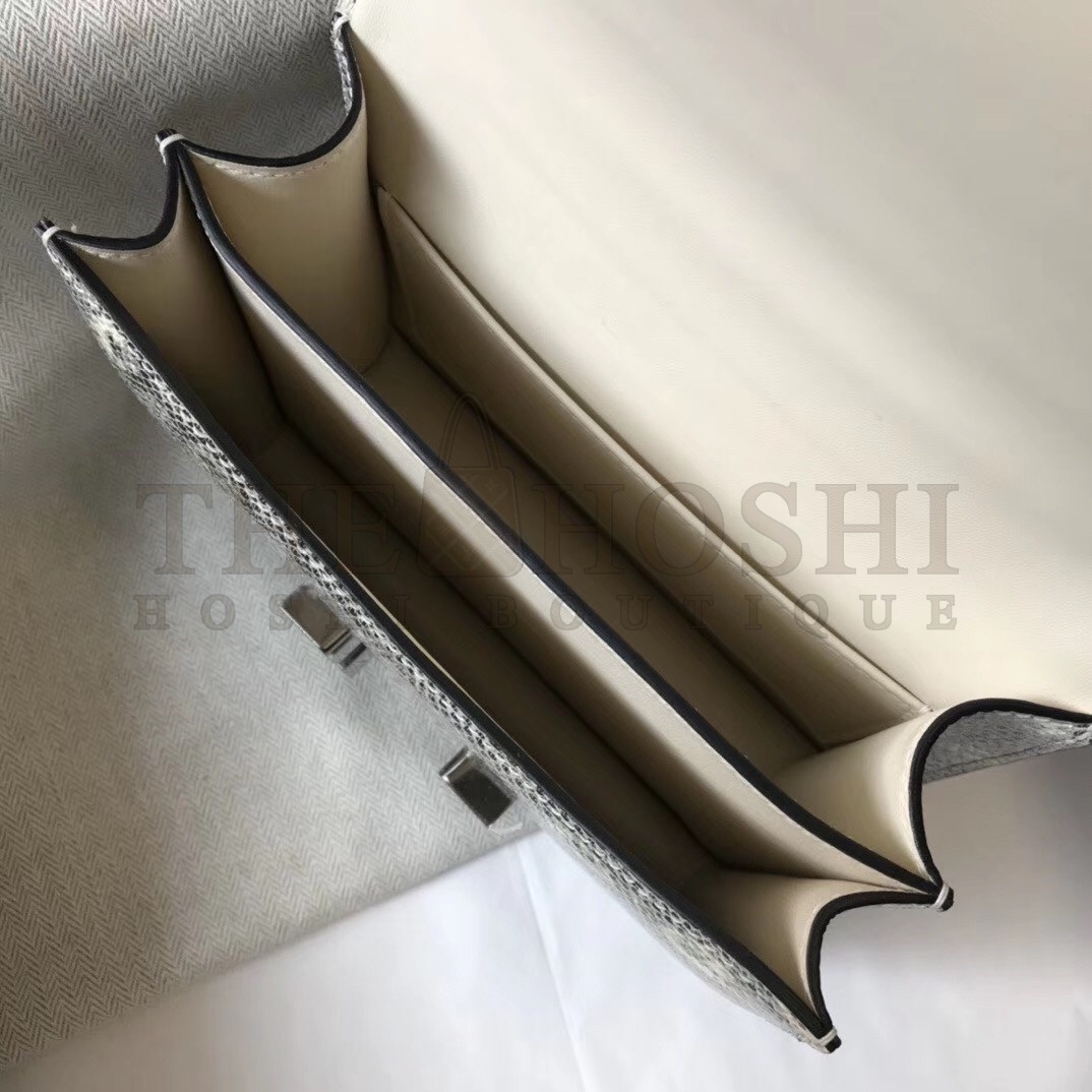 H**me5 Constance 18cm Bag In Ombre Embossed Natural Lizard Master Quality