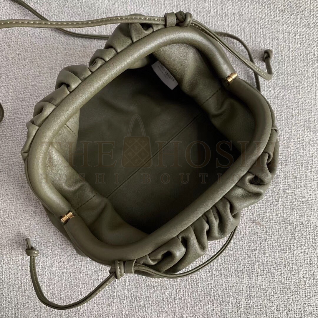 B0tt*ga Ven*ta Pouch Mini Bag In Mustard Calfskin Master Quality