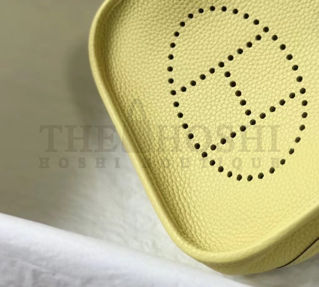 H**me5 Evelyne III TPM Bag In Jaune Poussin Clemence Leather Master Quality