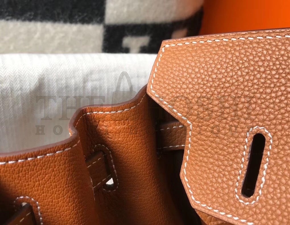 H**me5 Birkin 30 Bag in Gold Clemence Leather with GHW Master Quality