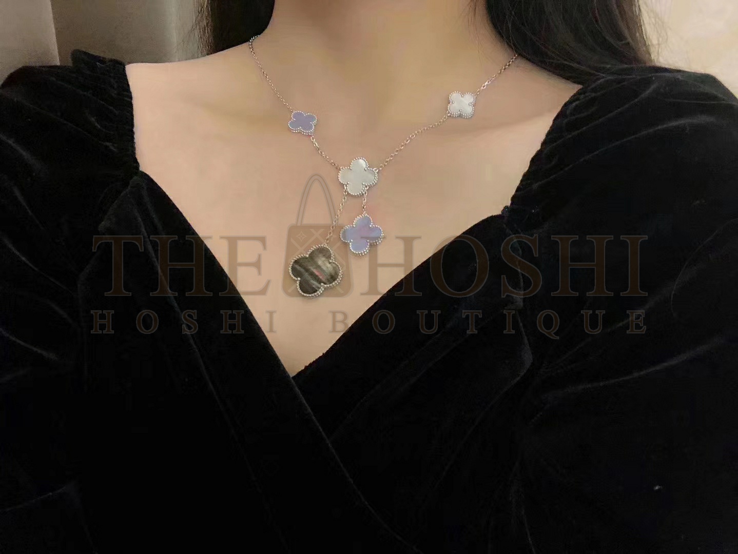 V*n Cl**f & Arpels Six Flowers Clover Necklace, Magic Alhambra necklace, 6 motifs Master Quality
