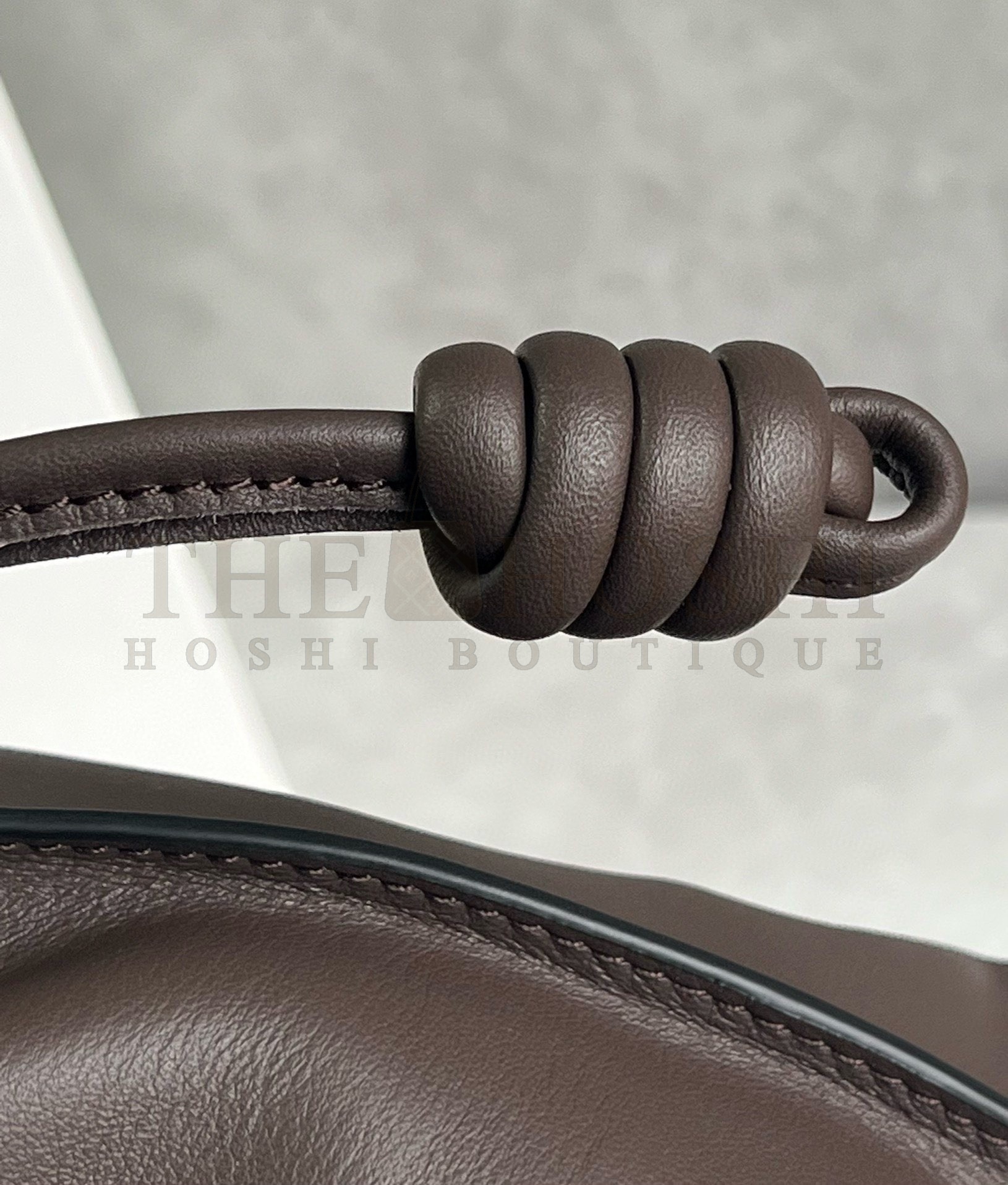 L0ew* Flamenco Clutch Bag in Chocolate Nappa Calfskin Master Quality