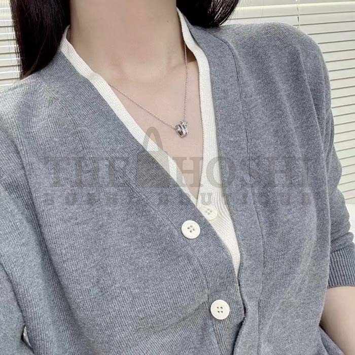 Ch**el Women CC Étoile Filante Necklace 18K White Gold D1am0nds Master Quality