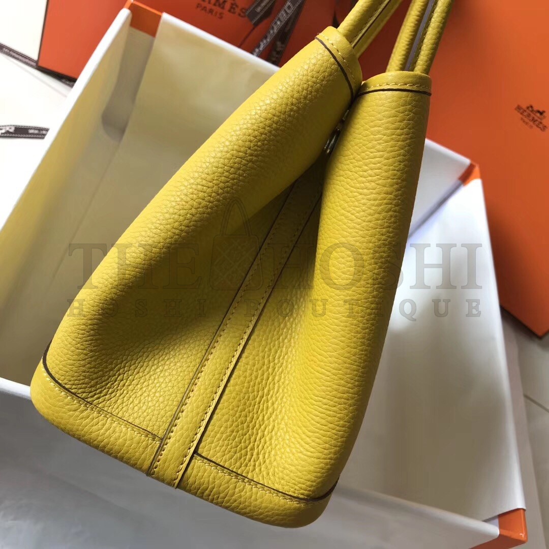 H**me5 Garden Party 36 Bag In Yellow Clemence Leather Master Quality