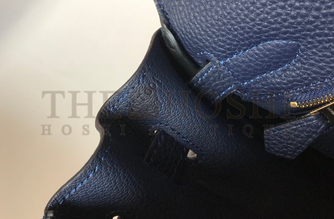 H**me5 Kelly 32cm Retourne Bag in Dark Blue Clemence Leather GHW Master Quality