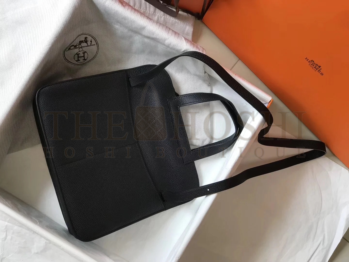 H**me5 Halzan 31cm Bag In Black Clemence Leather Master Quality