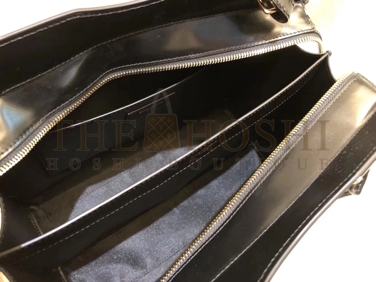 Sa1nt Lau*nt Medium Uptown Tote In Black Smooth Leather Master Quality