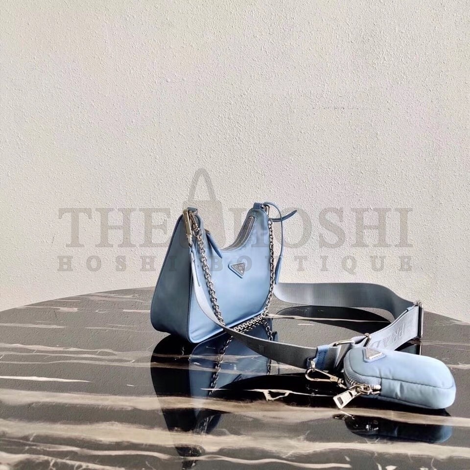 Pra*a Blue Nylon Re-Edition 2005 Shoulder Bag Master Quality