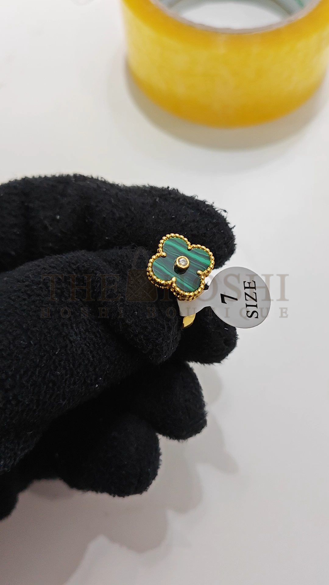 V*n Cl**f & Arpels Clover Ring with D1am0nds Replica, Vintage Alhambra ring, Three Colours Available Master Quality