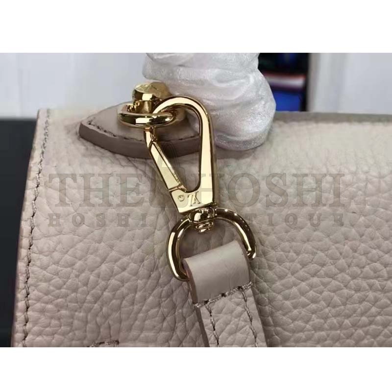 L0vis Vvtt0n LV Women Twist One Handle BB Handbag Greige Grey Taurillon Master Quality