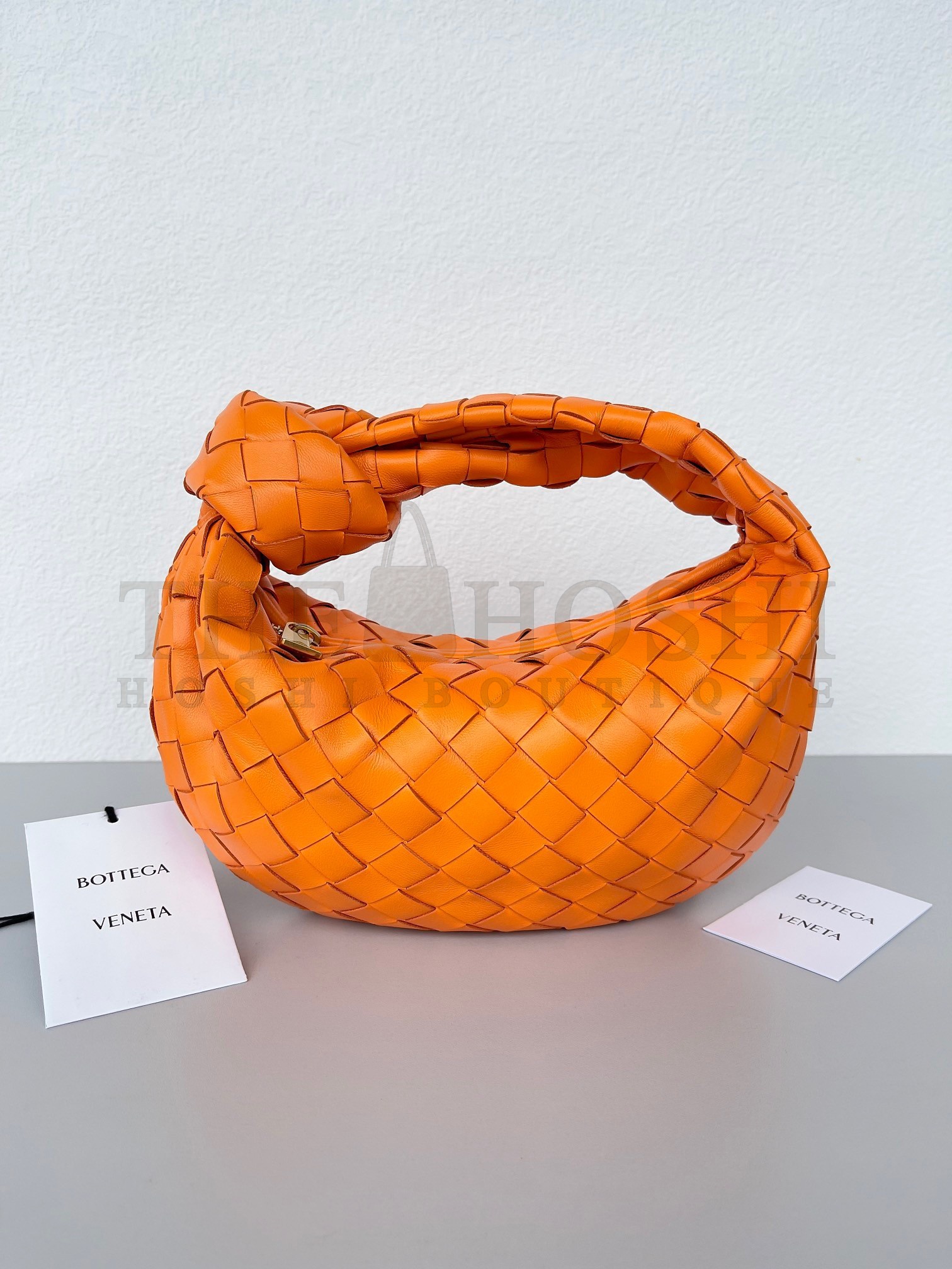 B0tt*ga Ven*ta BV Jodie Mini Bag In Orange Intrecciato Lambskin Master Quality