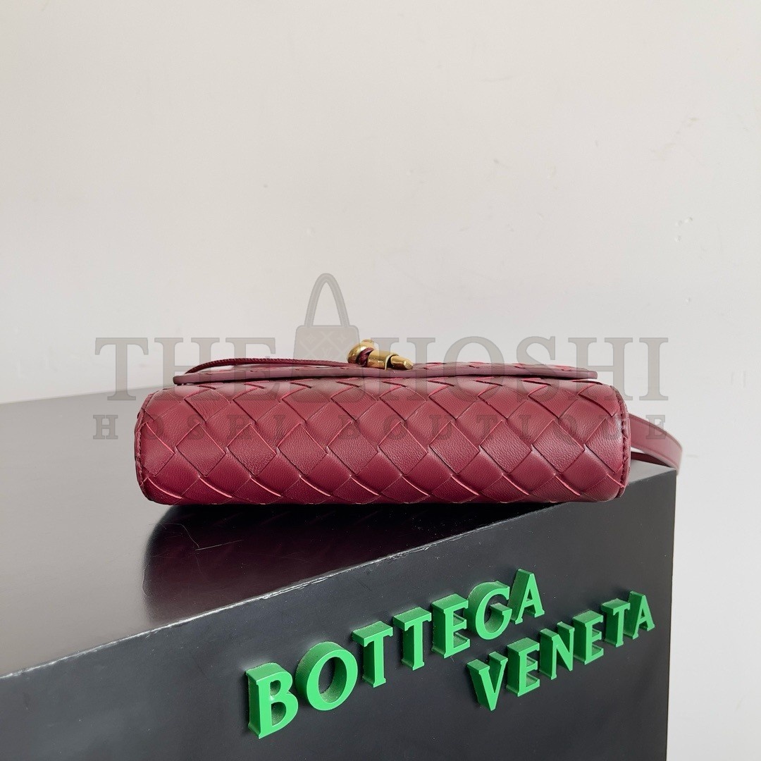 B0tt*ga Ven*ta Mini Andiamo Cross-Body Bag in Barolo Intrecciato Lambskin Master Quality