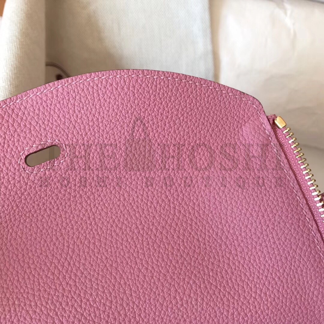 H**me5 Pink Lindy 30cm Clemence Handmade Bag Master Quality