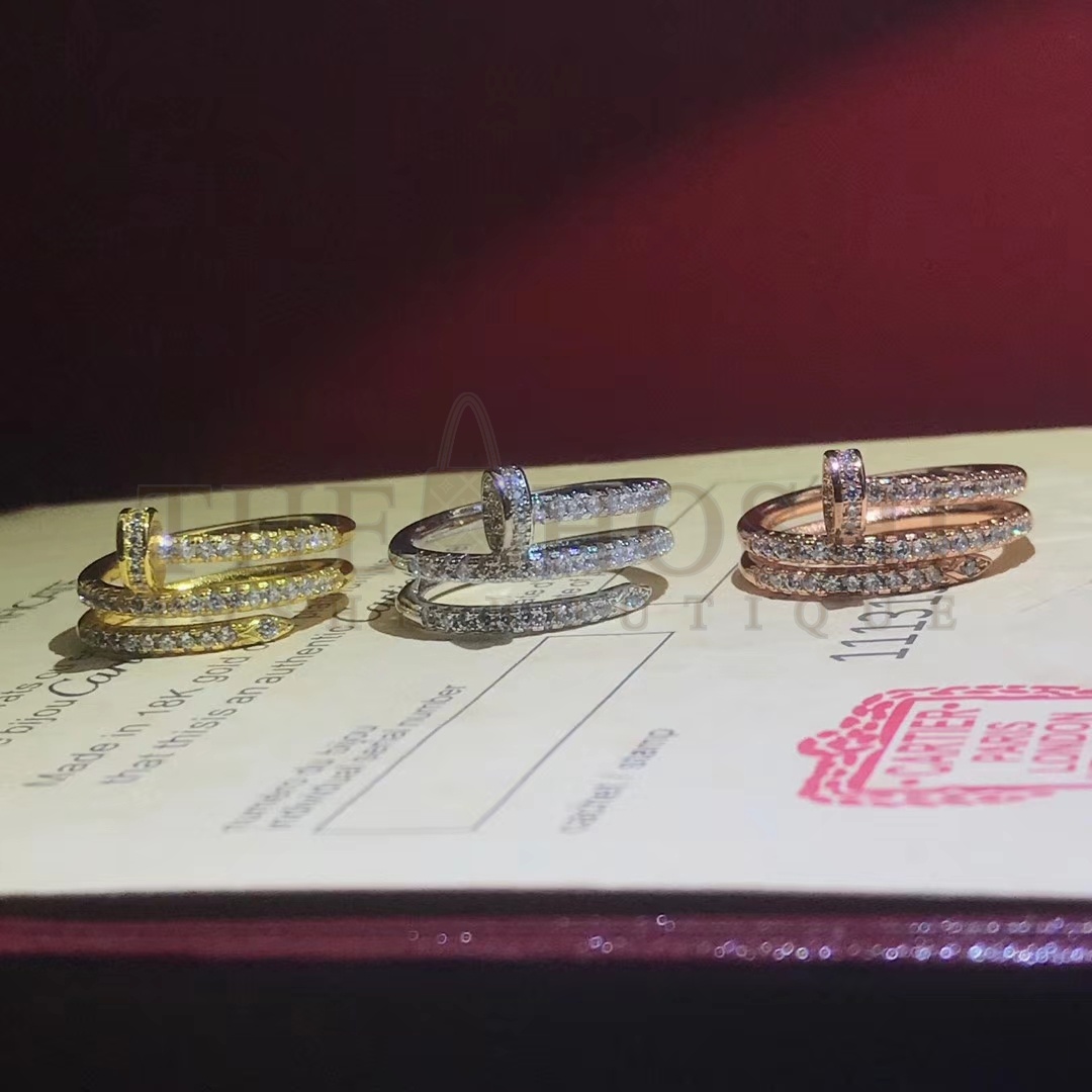 Ca*t1er Nail Ring Full of D1am0nds Master Quality