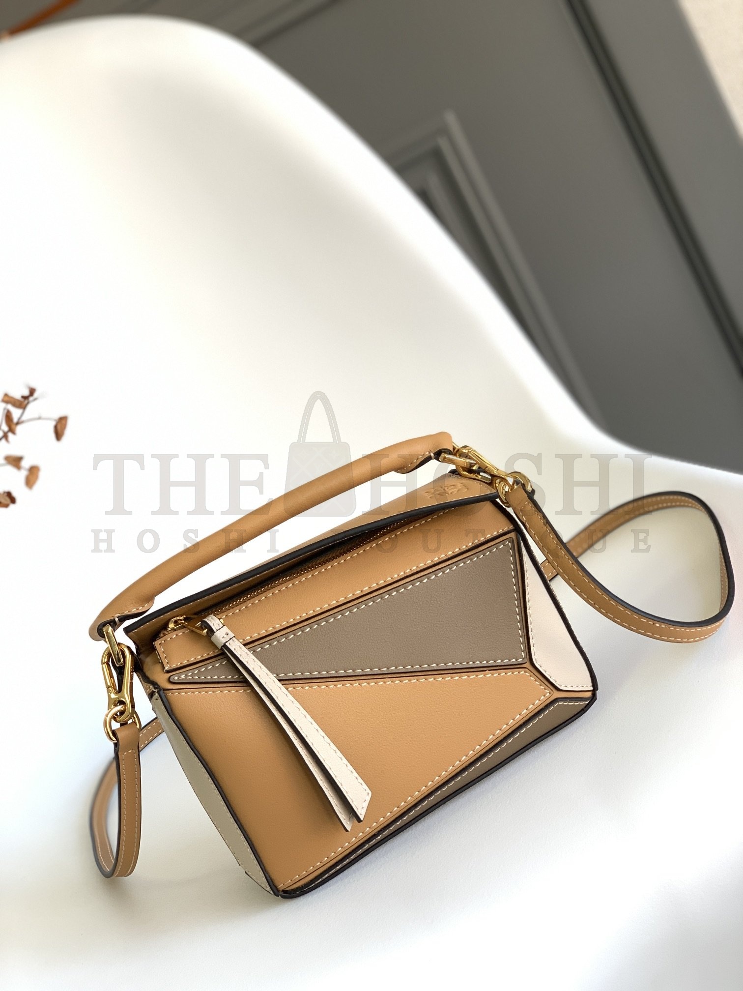 L0ew* Mini Puzzle bag in soft grained calfskin Master Quality