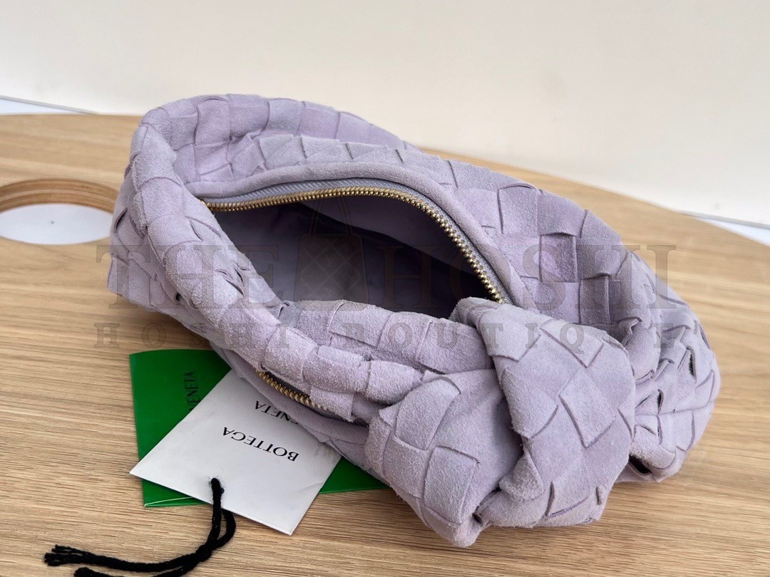 B0tt*ga Ven*ta BV Jodie Mini Bag In Lilac Intrecciato Suede Master Quality