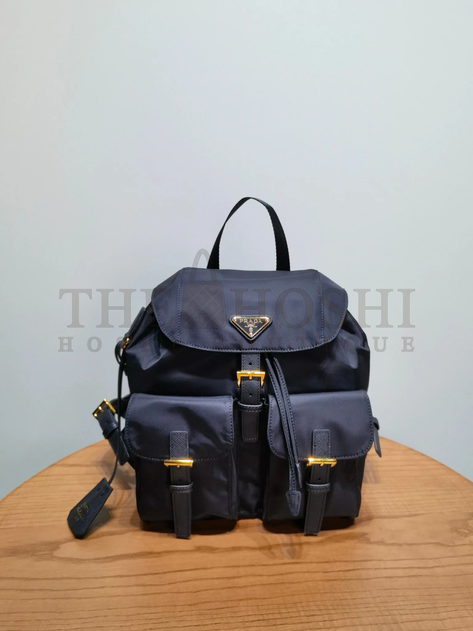 Pra*a Re-Edition 1978 Small Backpack in Black Re-Nylon Master Quality