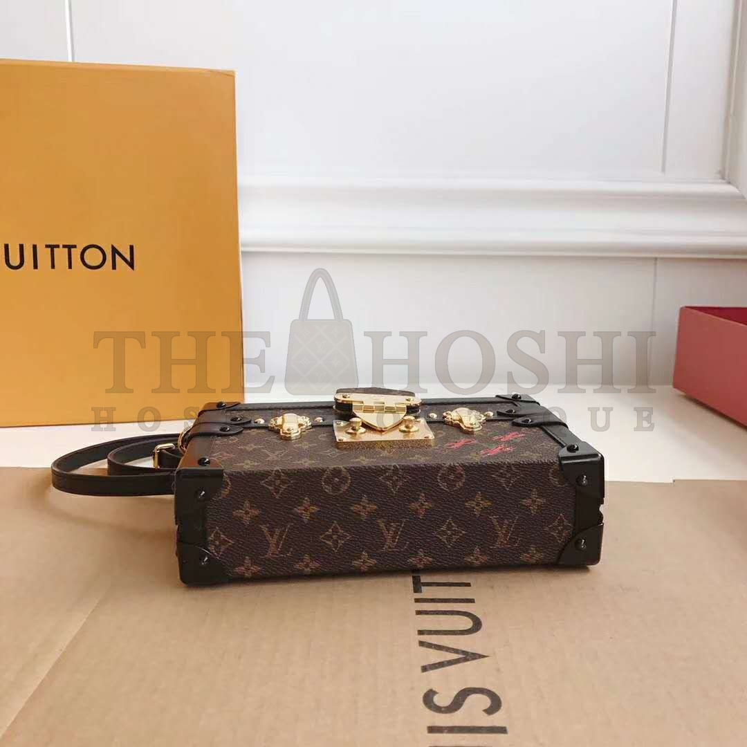 L0vis Vvtt0n LV Women Petite Malle Handbag Iconic Monogram Canvas Master Quality