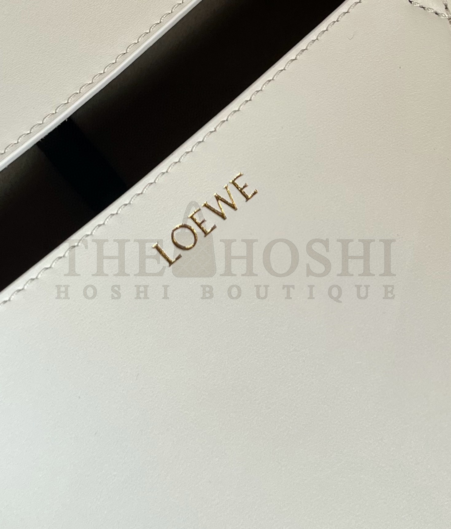 L0ew* Medium Puzzle Fold Tote Bag in White/Beige Calfskin Master Quality