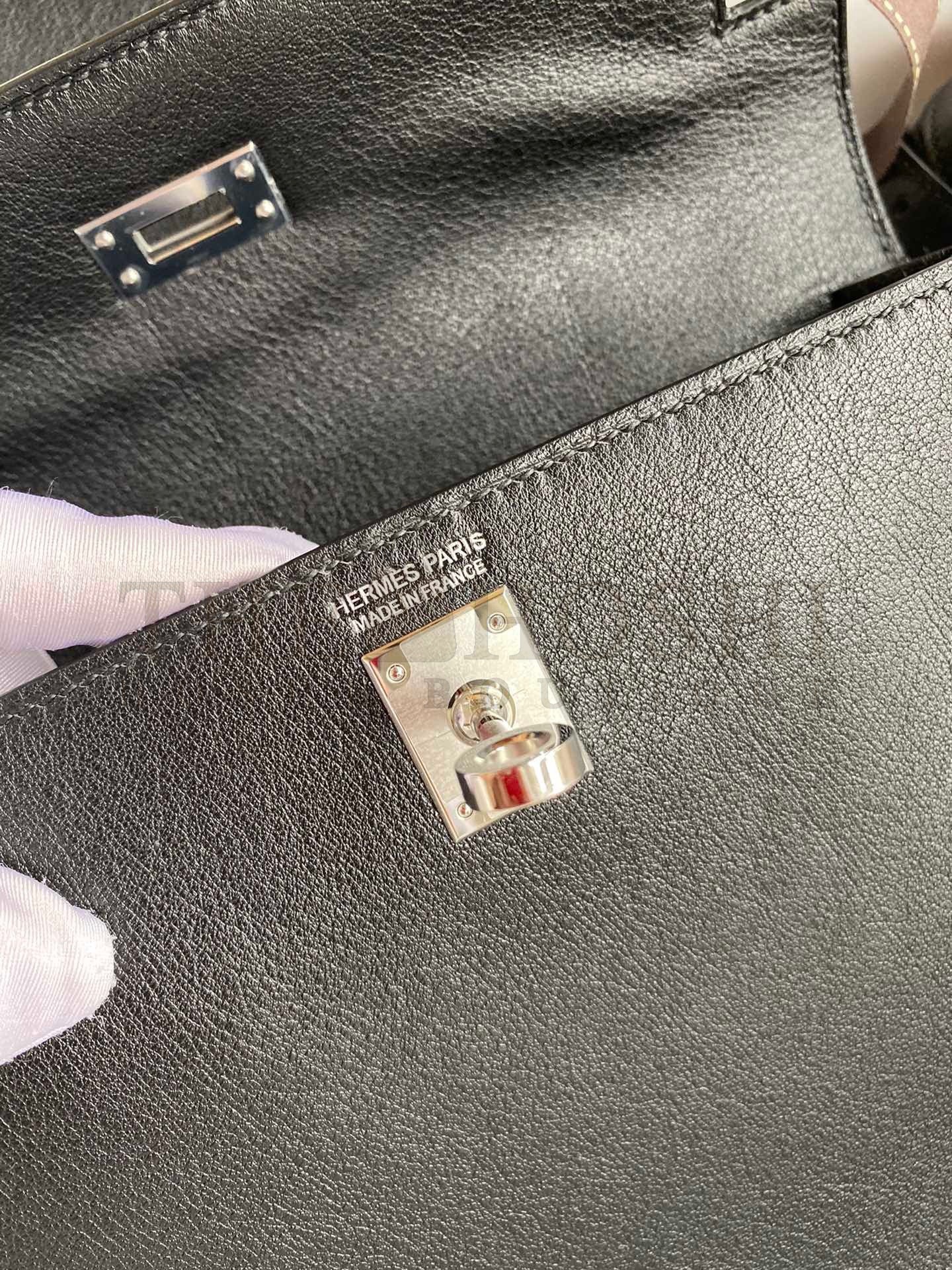 H**me5 Kelly Danse II Handmade Bag In Black Evercolor Calfskin Master Quality