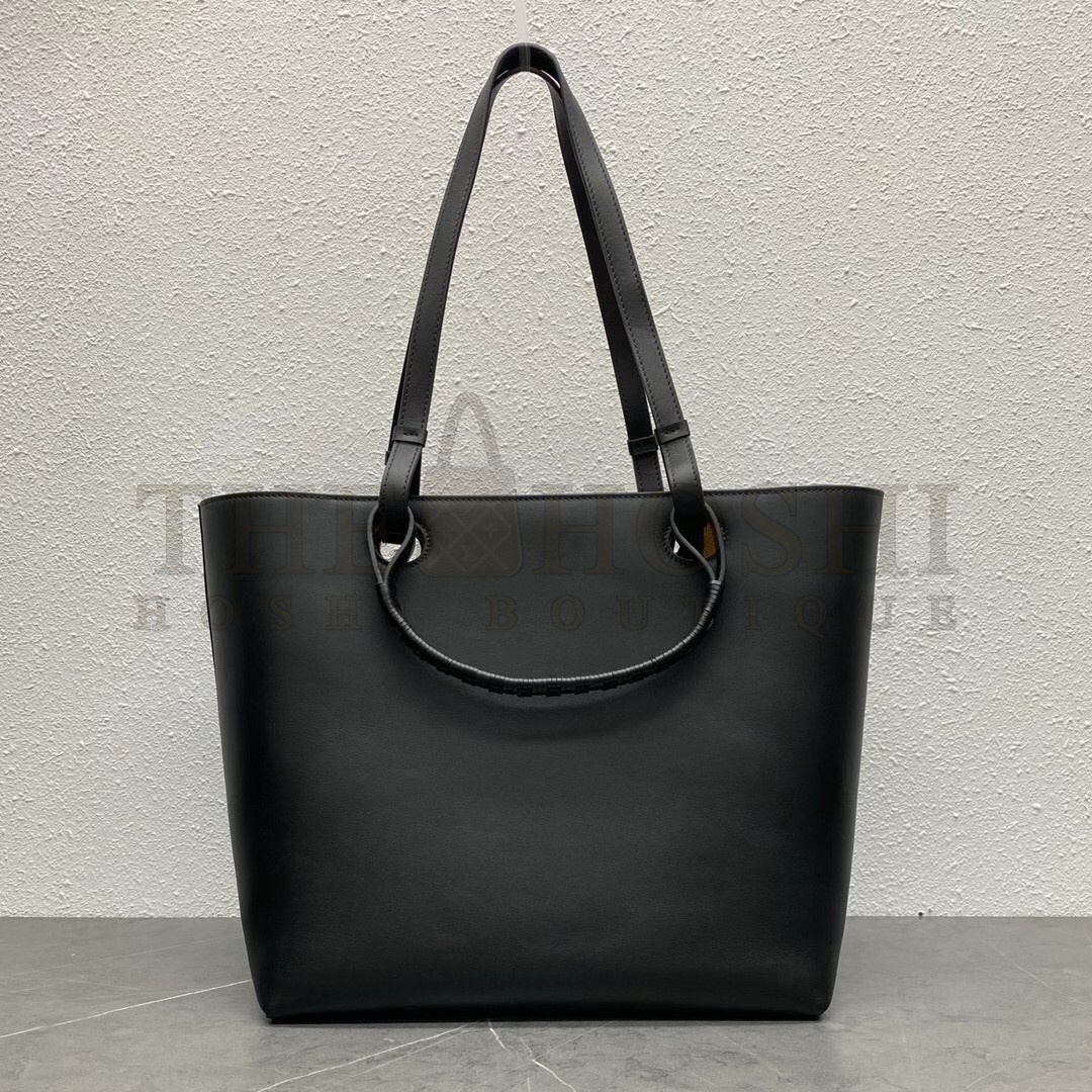 L0ew* Anagram Medium Tote Bag In Black Calfskin Master Quality