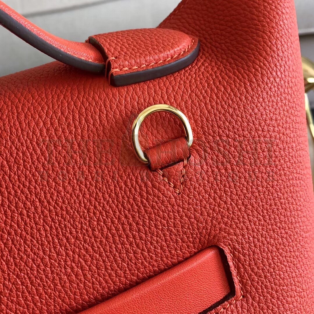 H**me5 24/24 29 Bag In Red Clemence Calfskin Master Quality