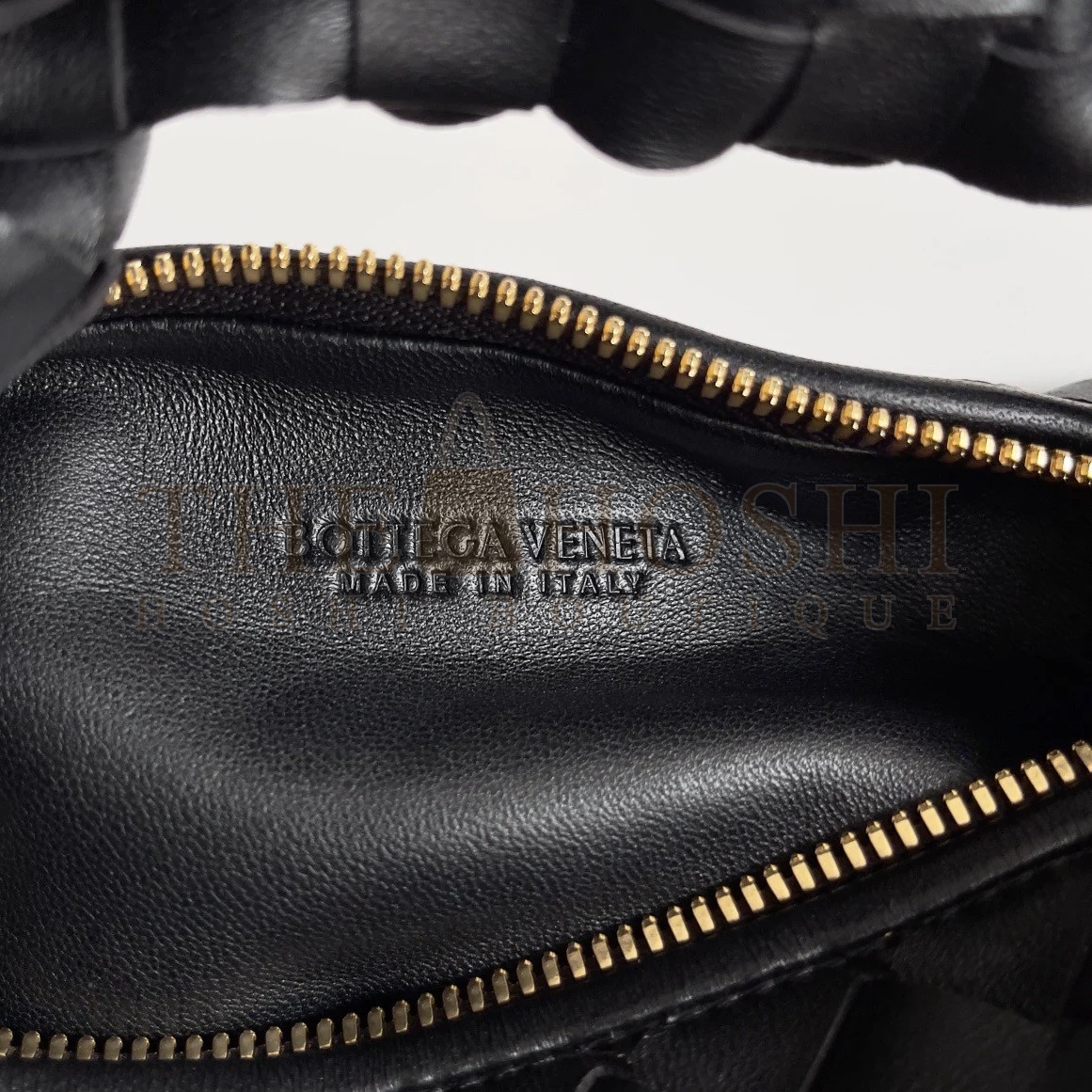 B0tt*ga Ven*ta Mini Jodie Chain Bag In Black Intrecciato Lambskin Master Quality