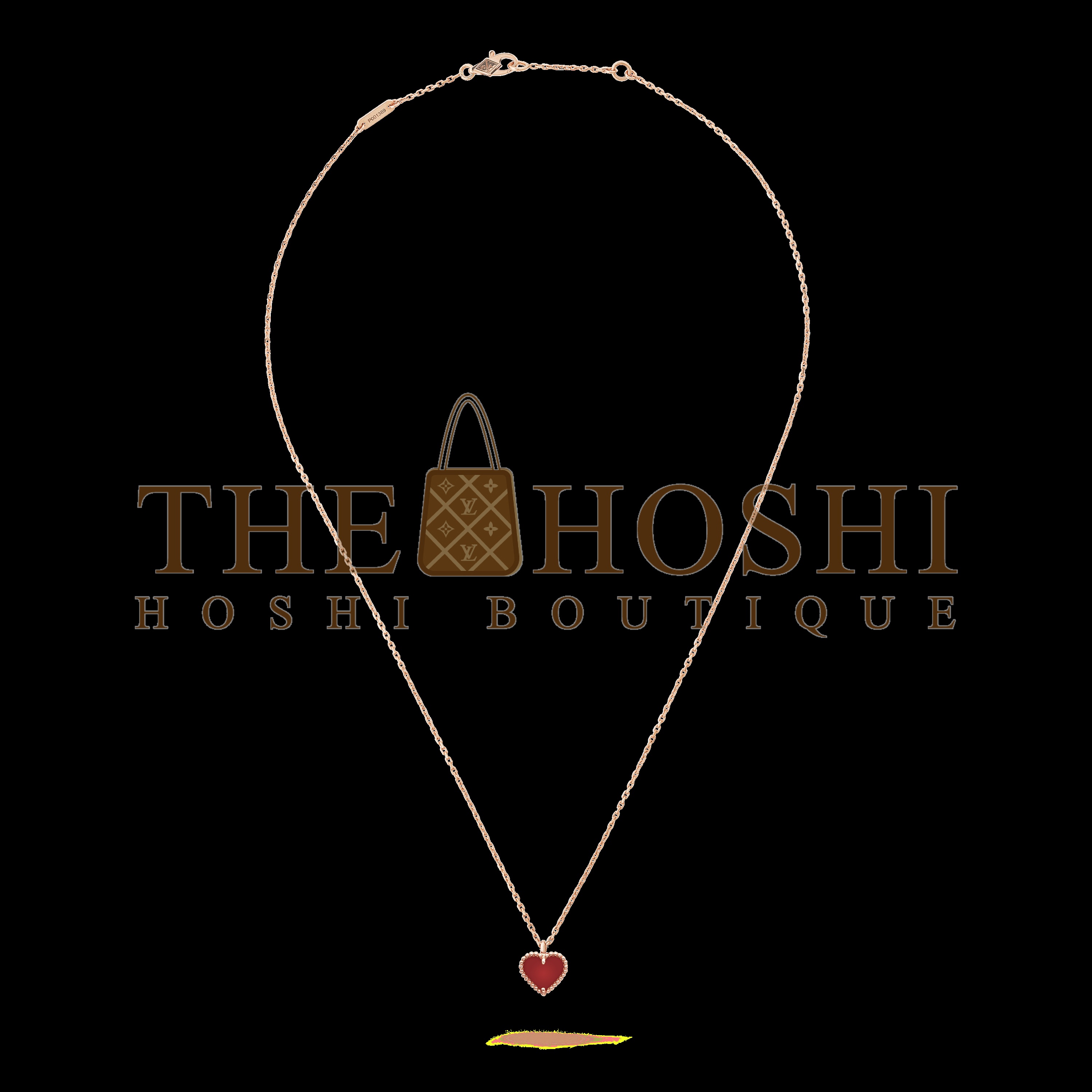 V*n Cl**f & Arpels Carnelian Heart Necklace & Earrings, Sweet Alhambra heart pendant Master Quality