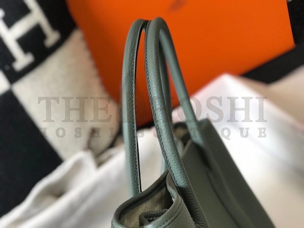 H**me5 Garden Party 36 Bag In Vert Amande Clemence Leather Master Quality